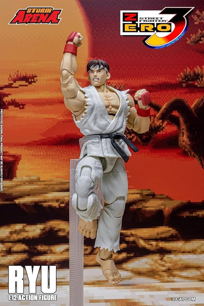 Storm Collectiblesストリートファイターリュウ1/12Arena Amazon.com: Storm Arena Street Fighter Zero 3 Ryu 1/12 Scale